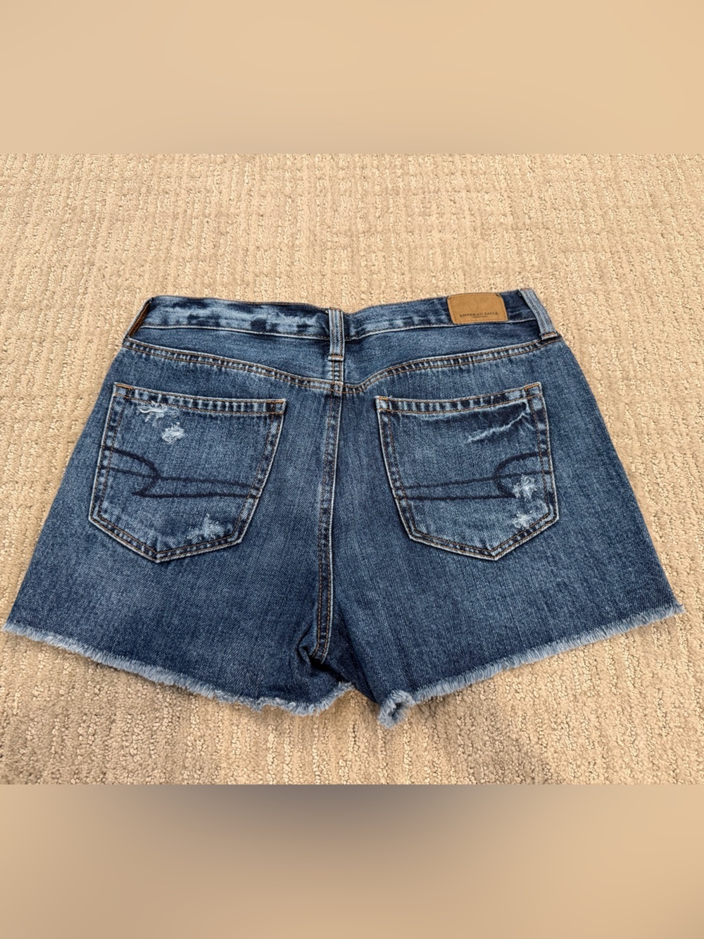 American Eagle Jean Mom Short Floral Cotton Denim - Picture 3 of 7